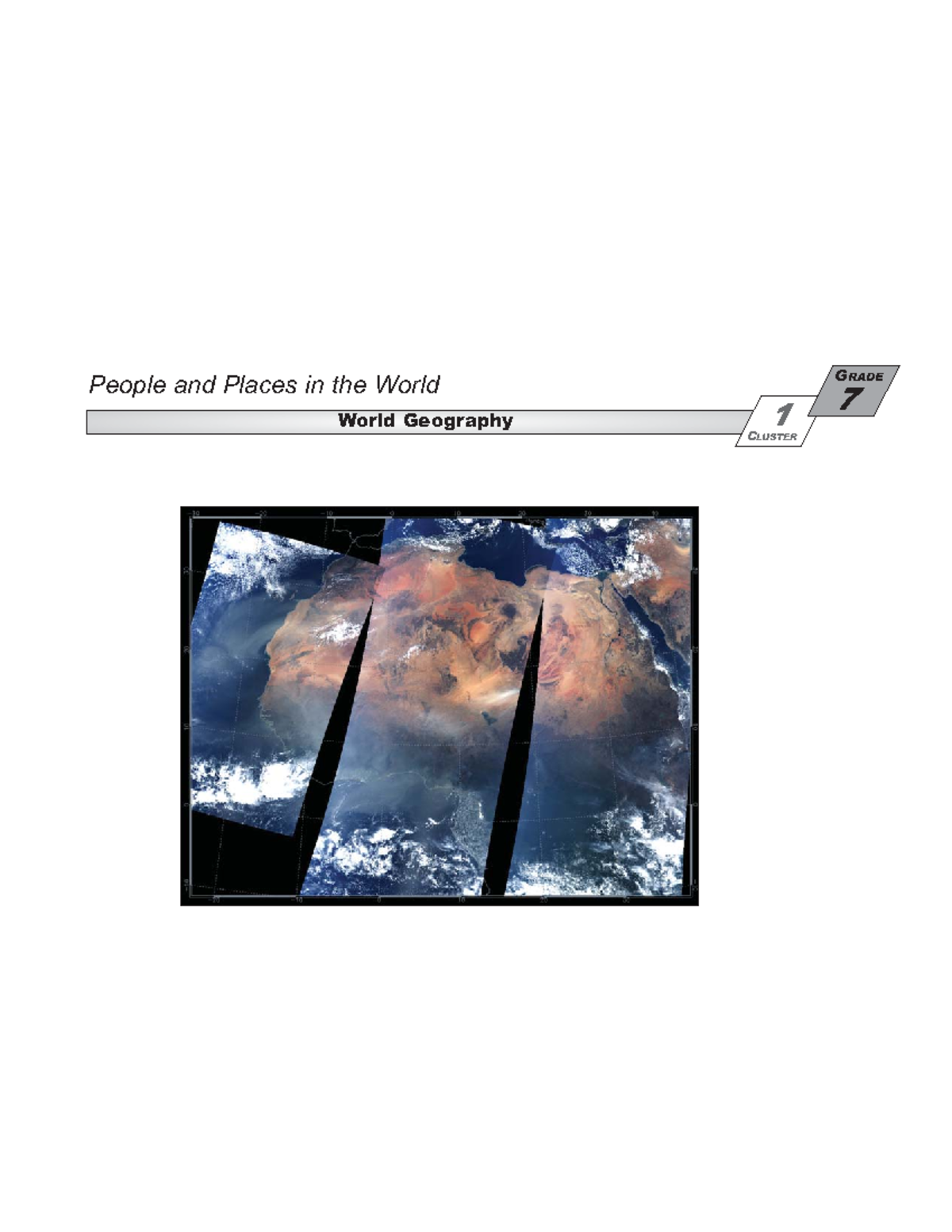 Cluster 1 world geography - People and Places in the World World ...