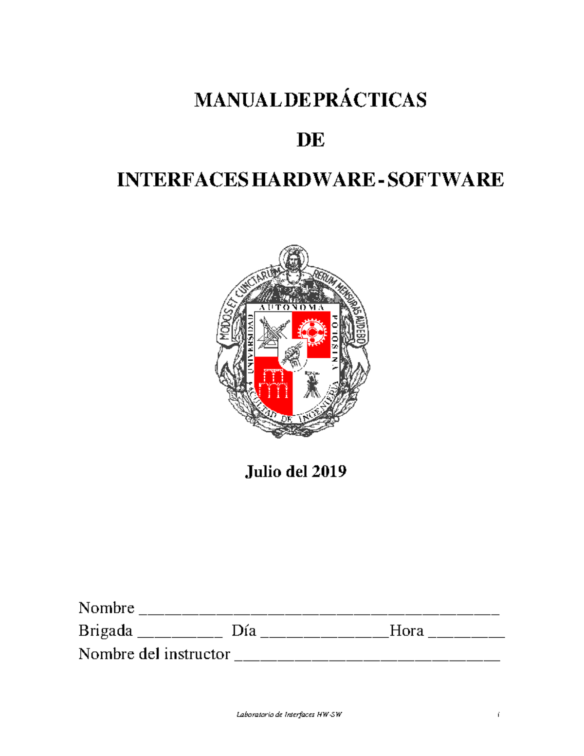 Manual Interfaces HW-SW + Academia ed 2019 - Laboratorio de Interfaces ...