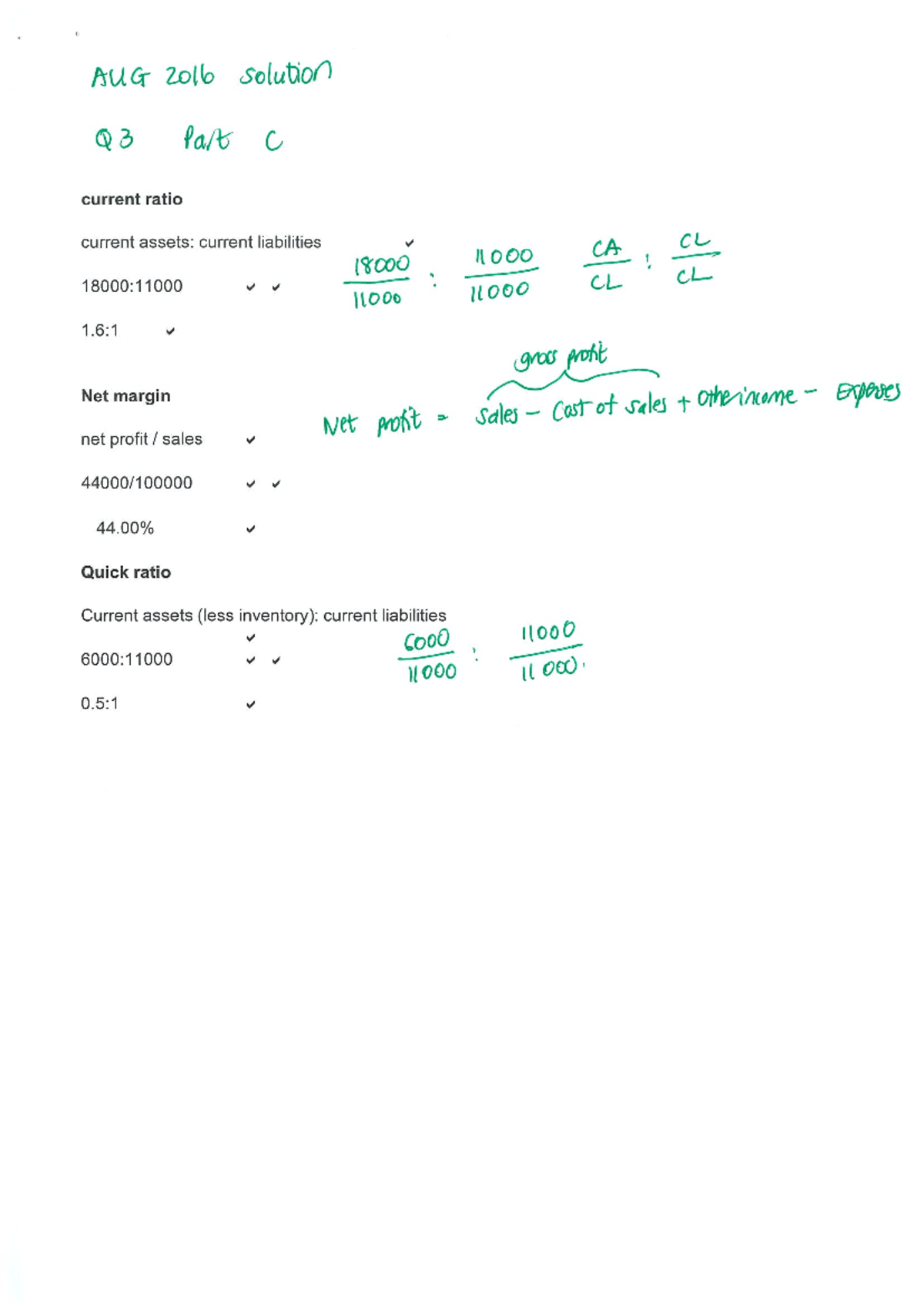 Test 1 2016 SOL - practice - ACG 121 - Studocu
