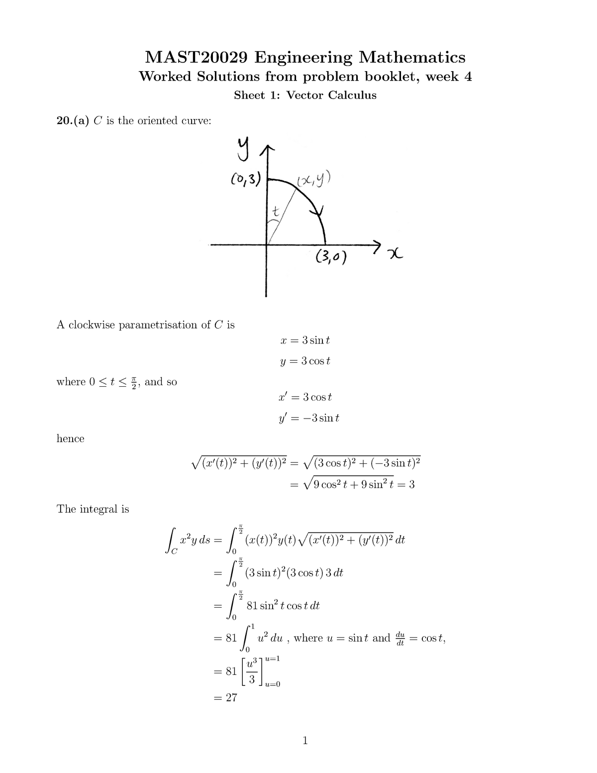 mathematics m coursework sem 3