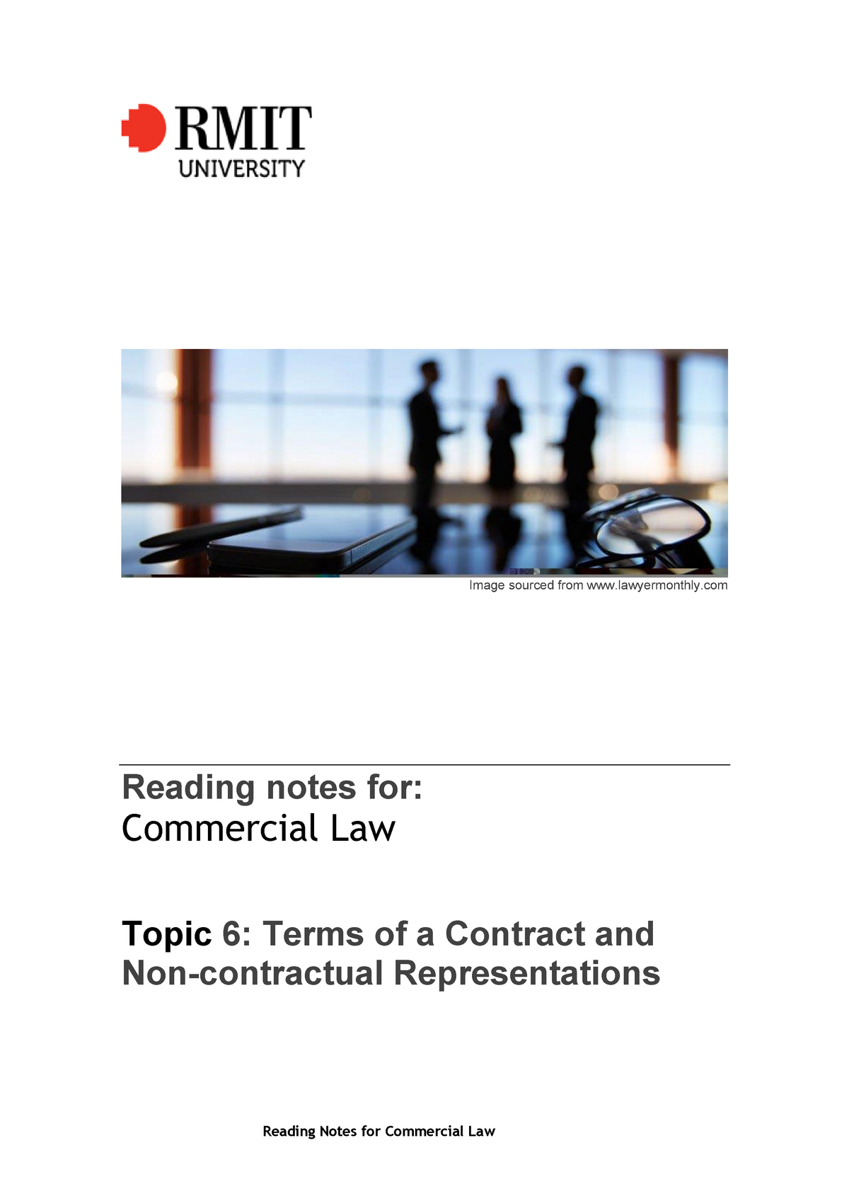 topic-6-terms-of-a-contract-and-non-contractual-representations-rmit