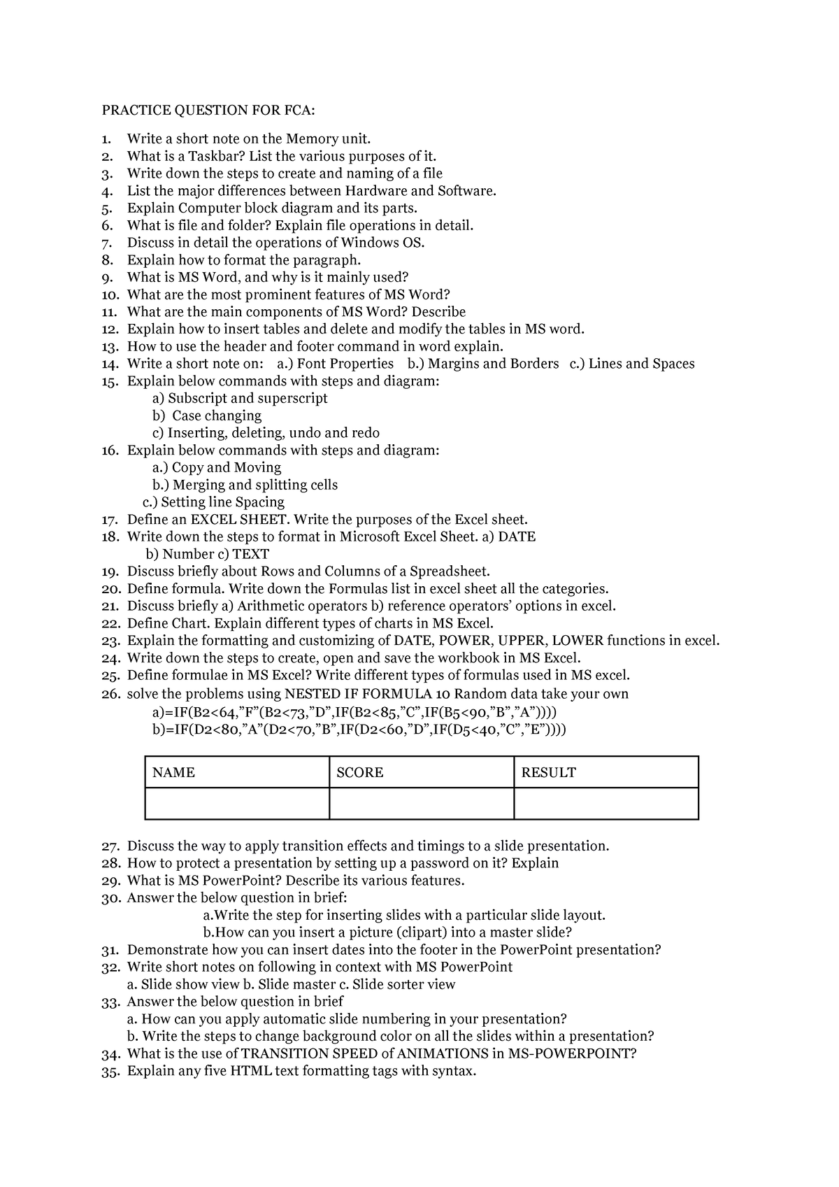 fca-question-practice-question-for-fca-write-a-short-note-on-the