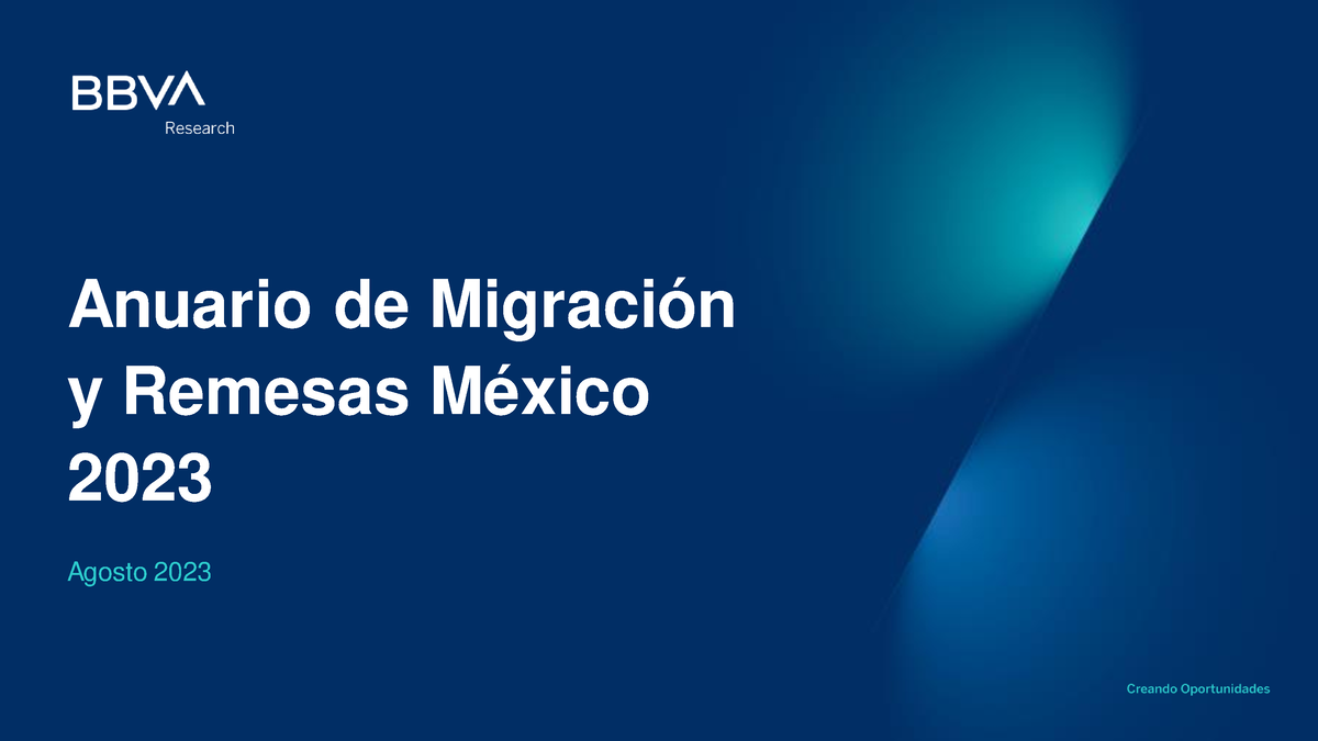 Presentacion Anuario 2023 Web1 Anuario De Migración Y Remesas México