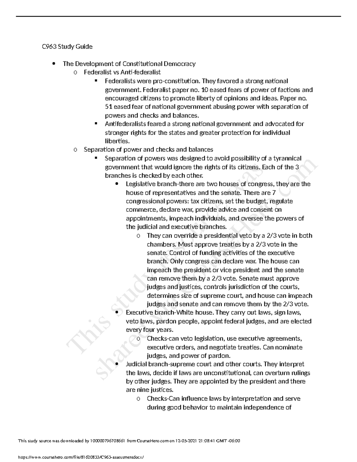 C963 Assessment.docx (16) - C963 Study Guide The Development Of ...