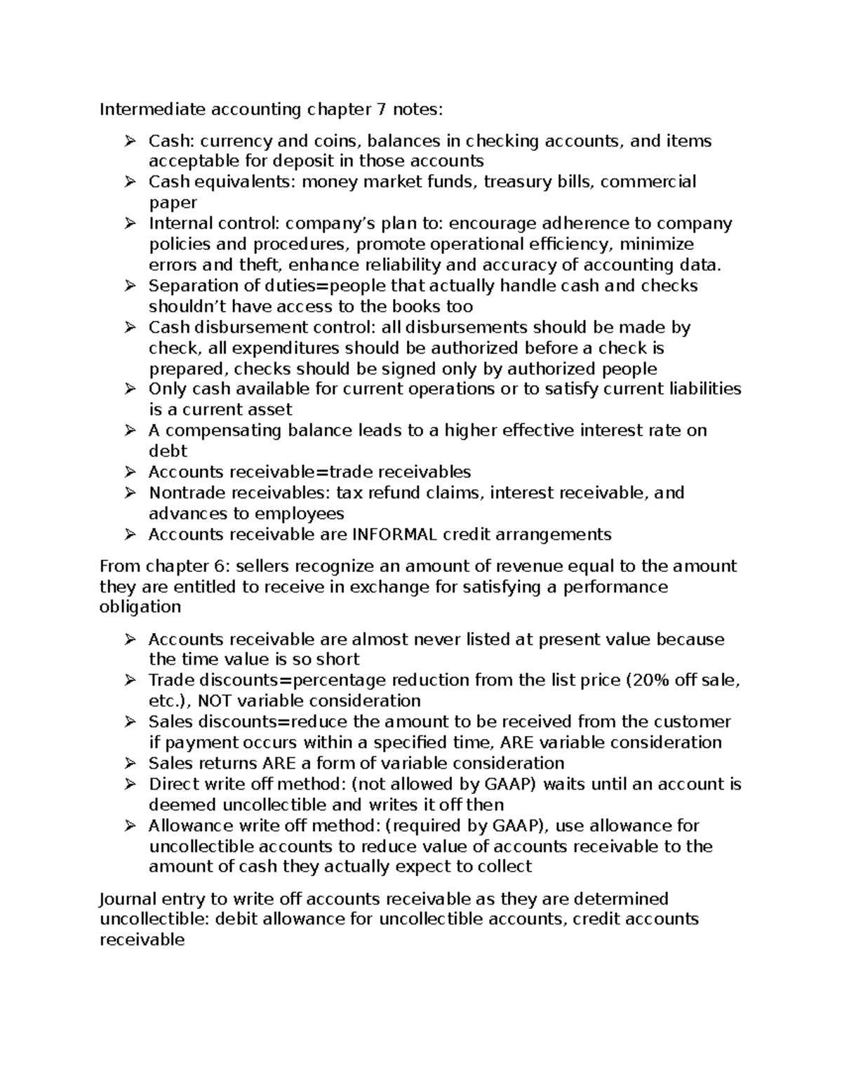 Chapter 7: Cash And Receivables - Intermediate Accounting Chapter 7 ...