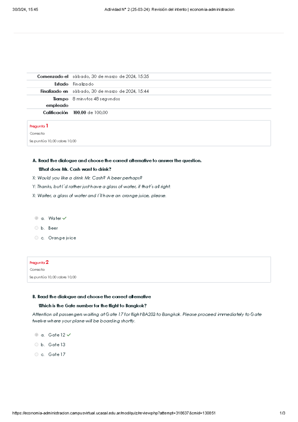 Actividad N° 2 ingles - 30/3/24, 15:45 Actividad N° 2 (25-03-24 ...