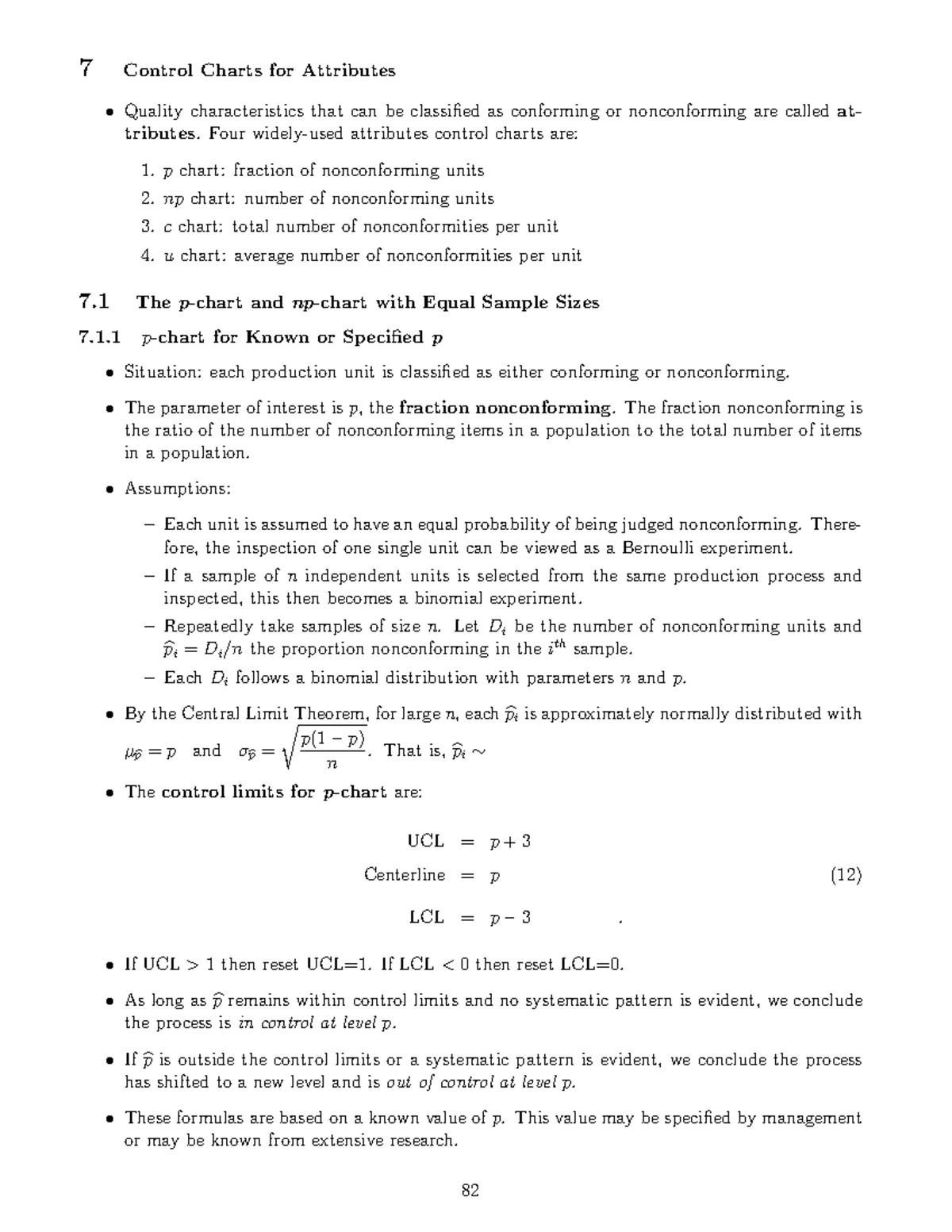 STAT528 2015-2016 Course Notes 7 - Control Charts for Attributes - 7 ...
