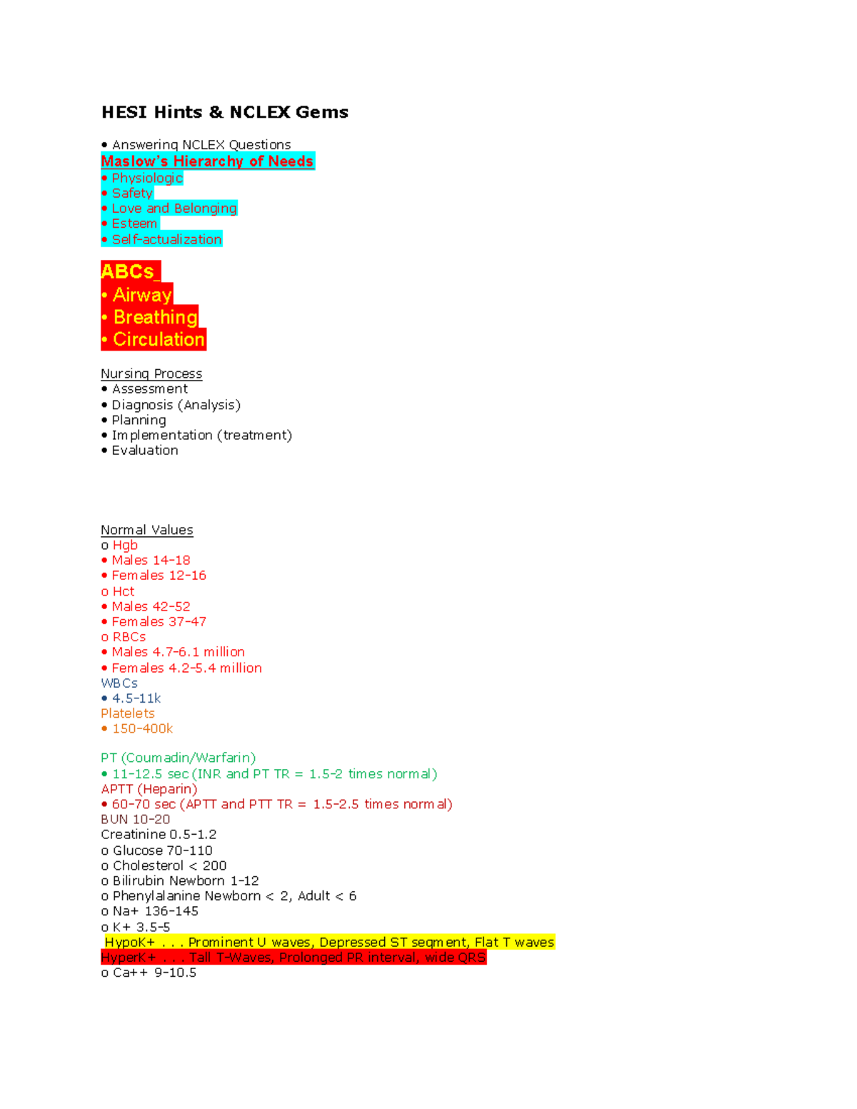 Hesi hint Hesi hint and Nclex HESI Hints & NCLEX Gems Answering