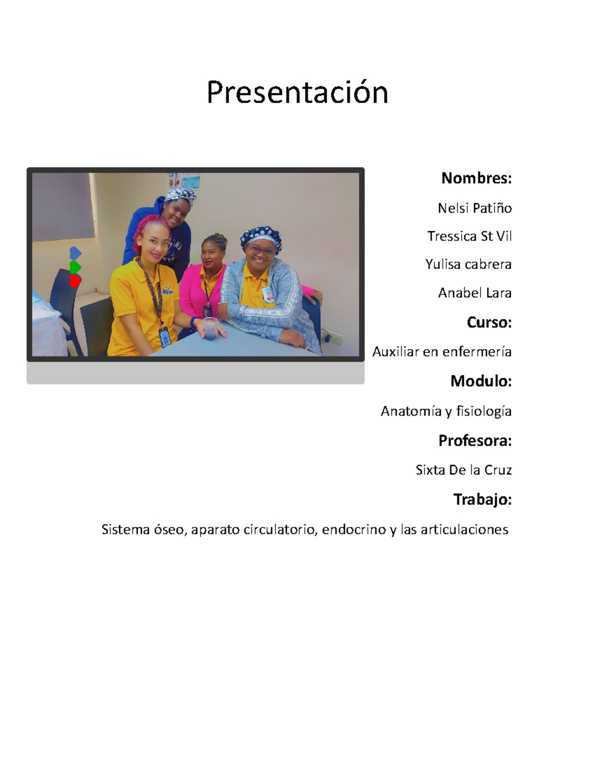 Trabajo de exposicion - sobre el embarazo - Presentación Nombres: Nelsi ...
