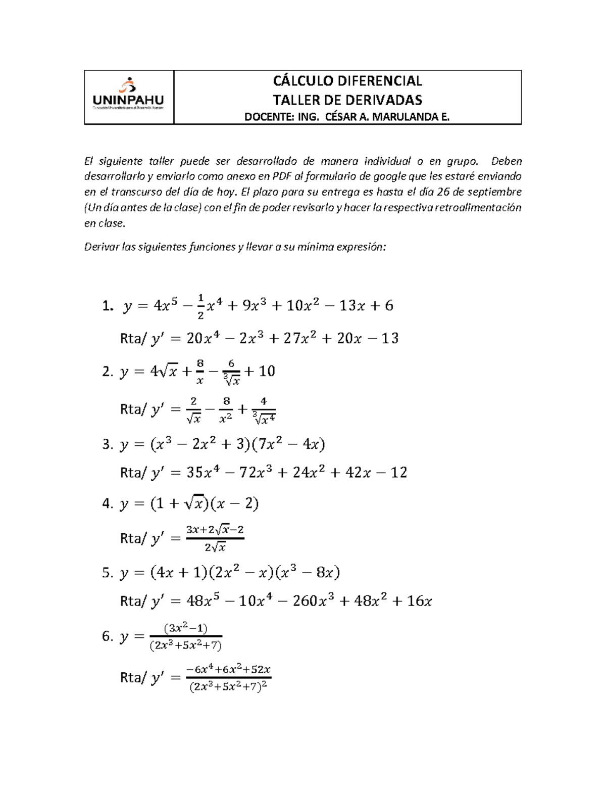 taller-de-derivadas-con-respuestas-c-lculo-diferencial-taller-de