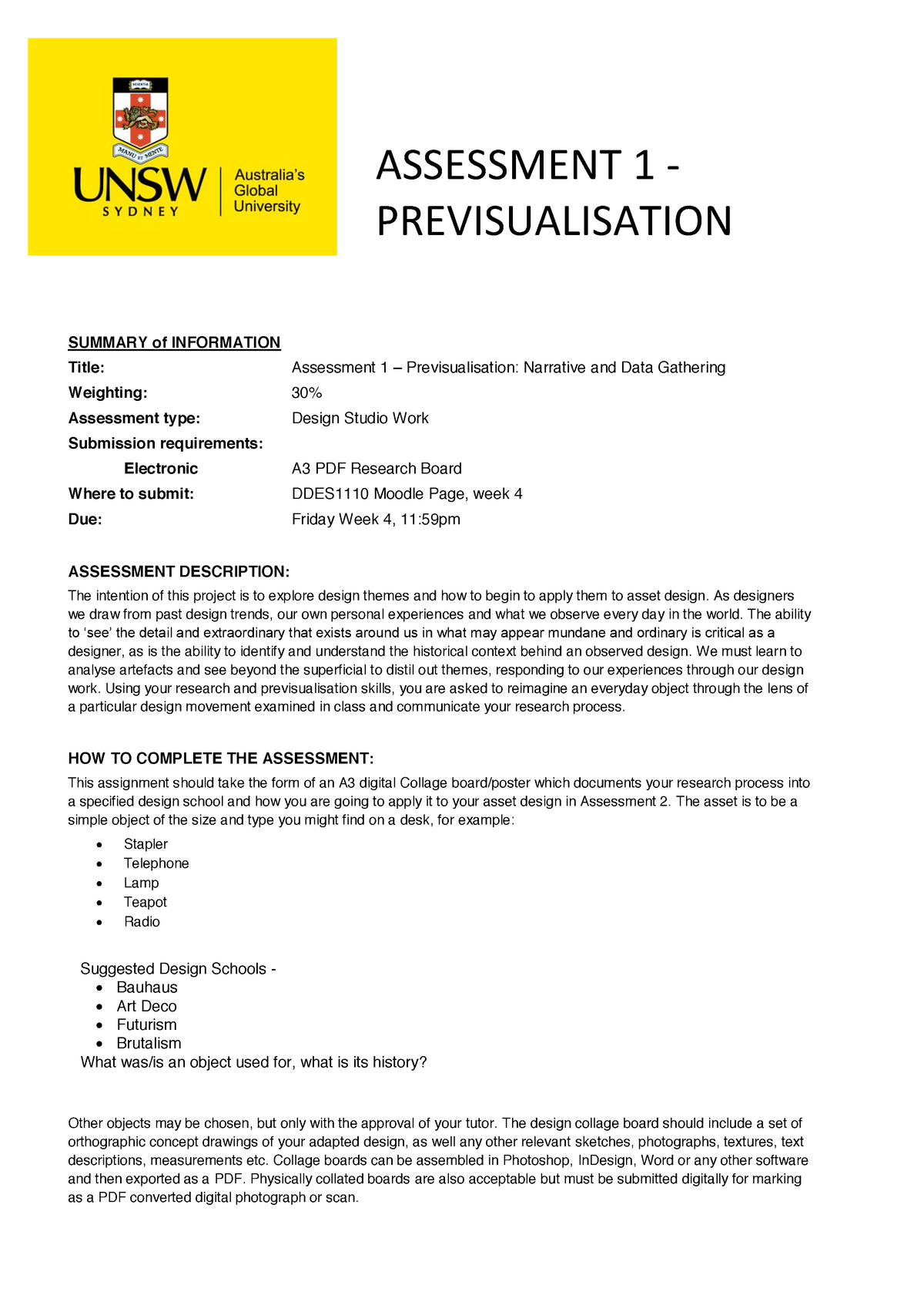 assessment-01-brief-ddes1110-unsw-sydney-studocu