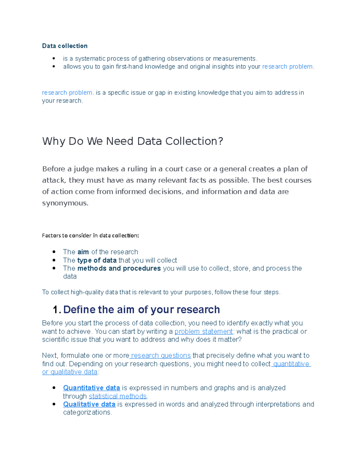 Data collection - Data collection is a systematic process of gathering ...