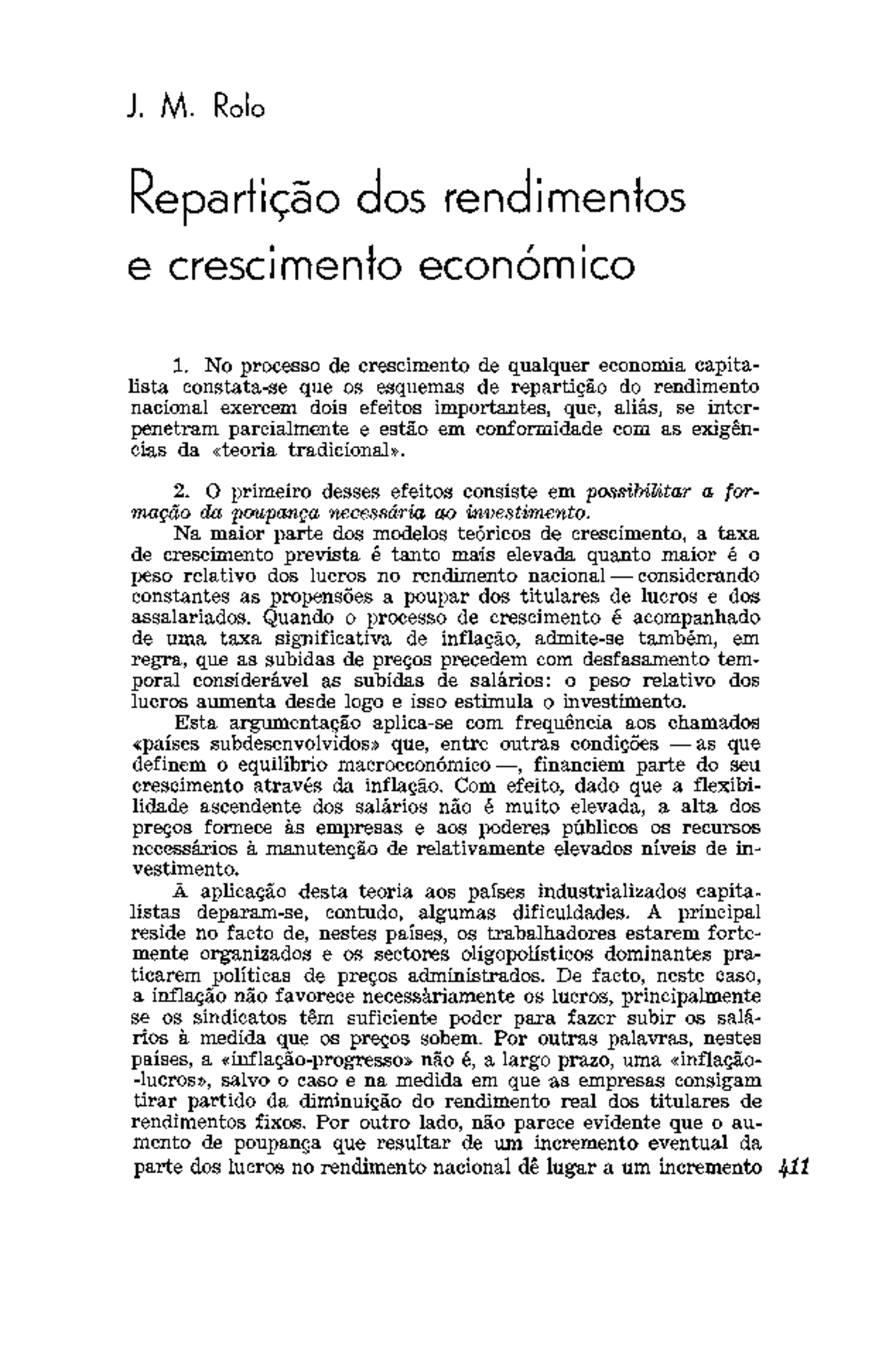 José Manuel Rolo - Publicações 1972, nº3 - J. M. Rolo Repartição dos ...
