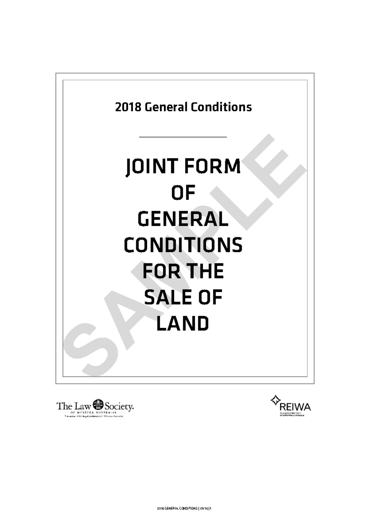 110 1-18 Joint form of general conditions v1 not fillable - 2018 ...