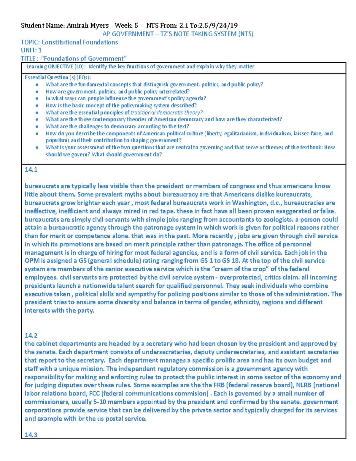 Ch 12 - Prof. Abdullah - AP GOVERNMENT – TZ’S NOTE-TAKING SYSTEM (NTS ...
