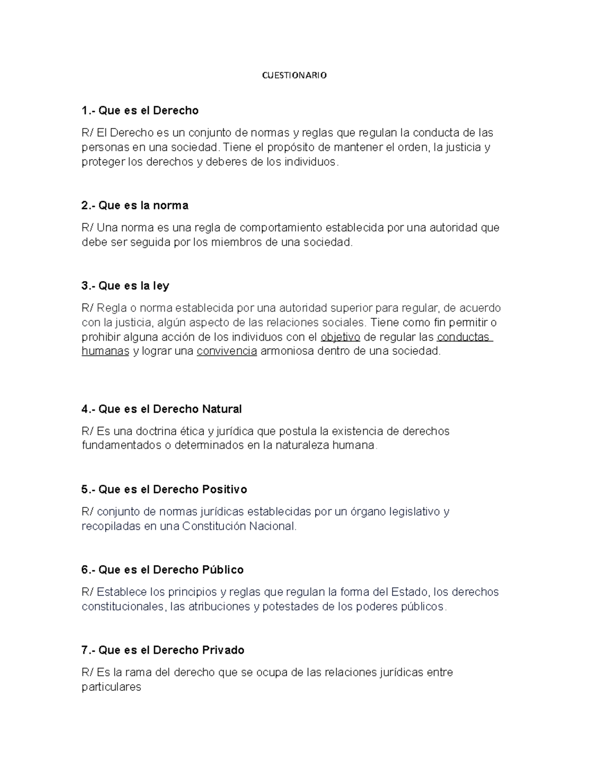 Cuestionario Derecho Constitucional - CUESTIONARIO 1.- Que Es El ...