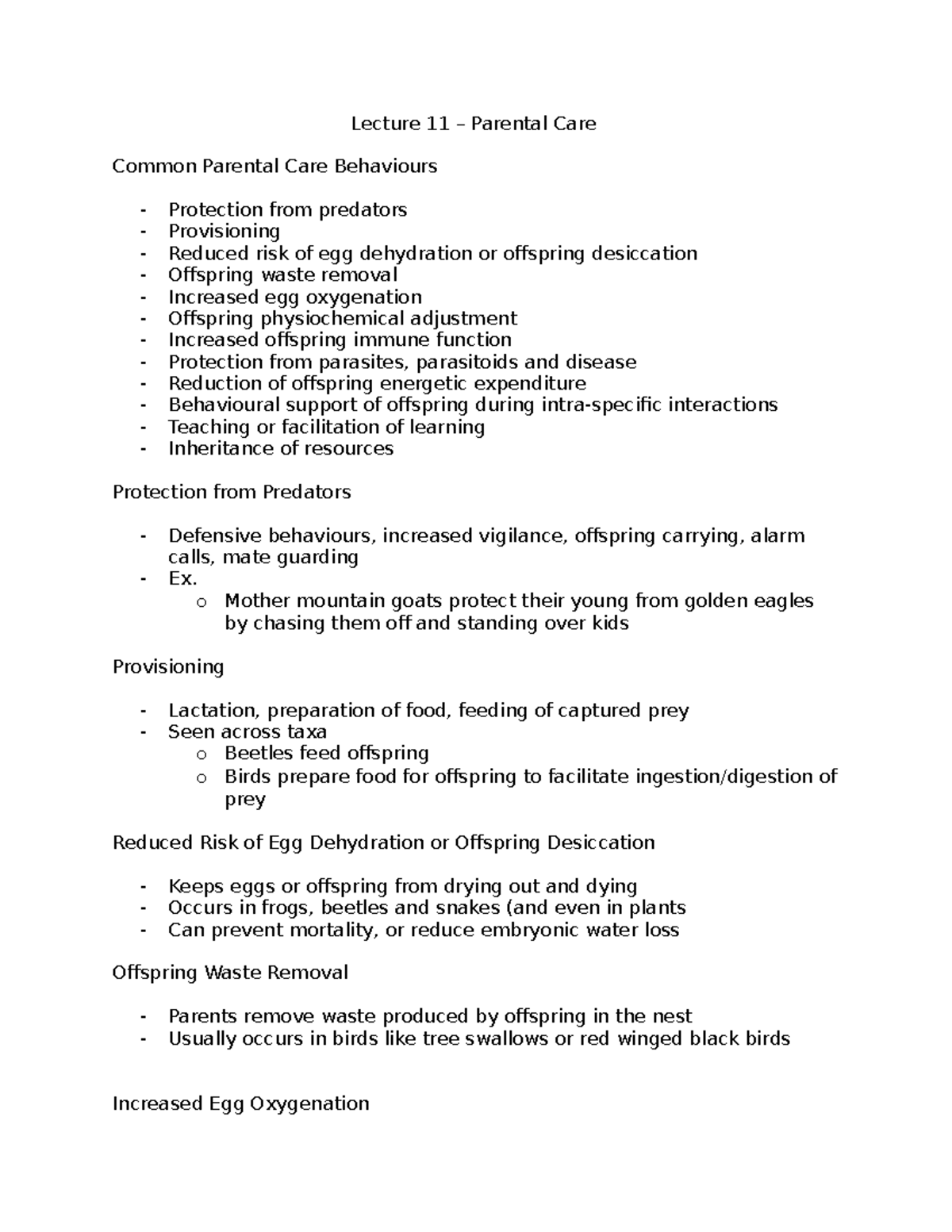 lecture-11-parental-care-lecture-11-parental-care-common-parental