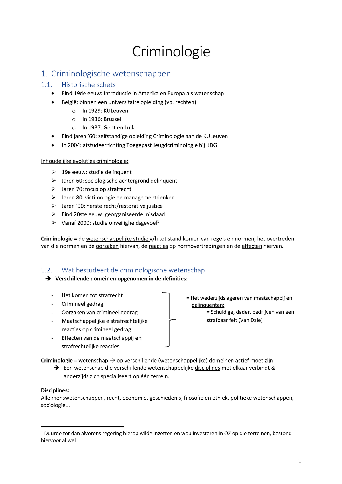 Criminologie Samenvatting - Warning: TT: Undefined Function: 32 ...