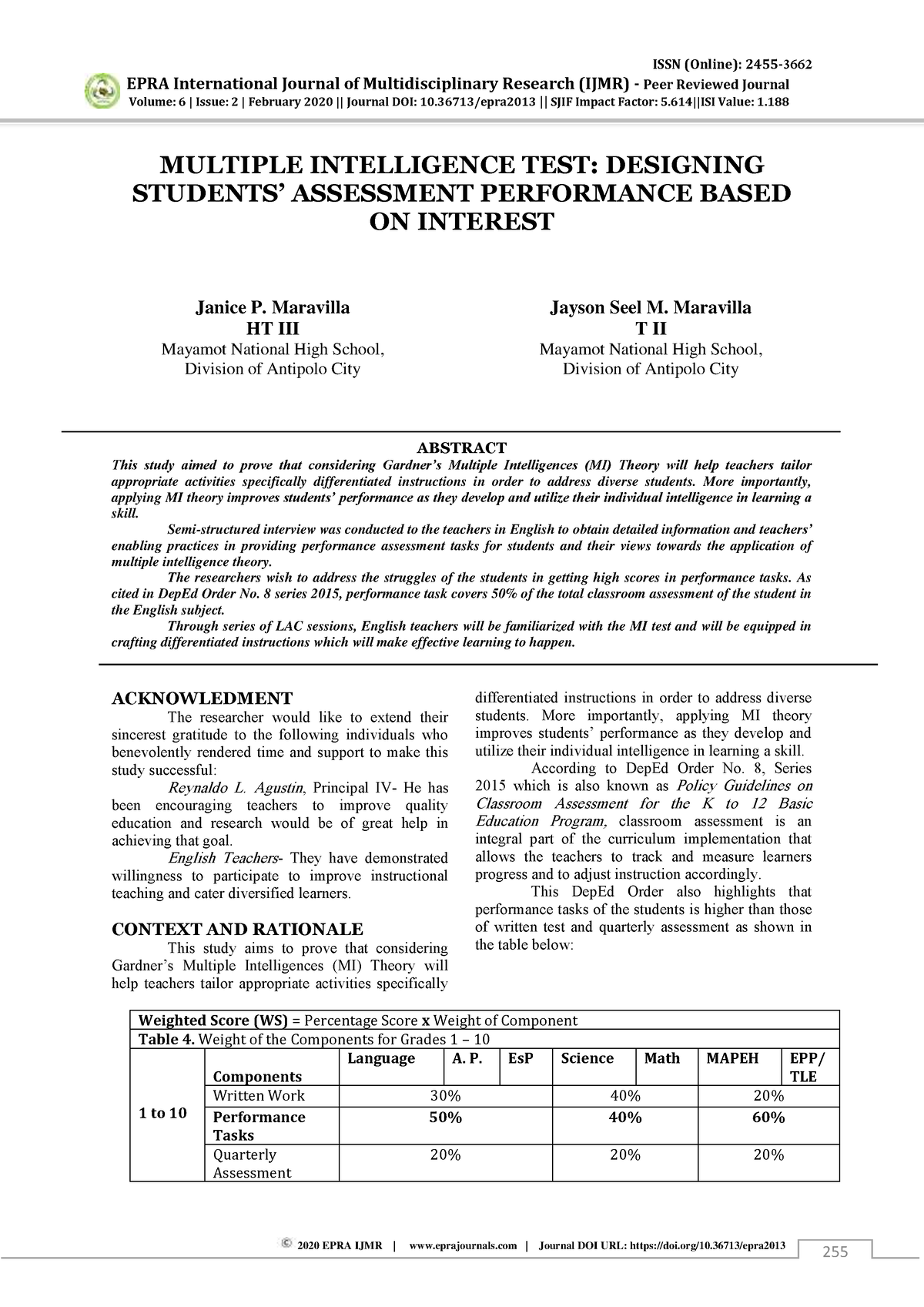 1218am 48.EPRA Journas-4038 - EPRA International Journal Of ...