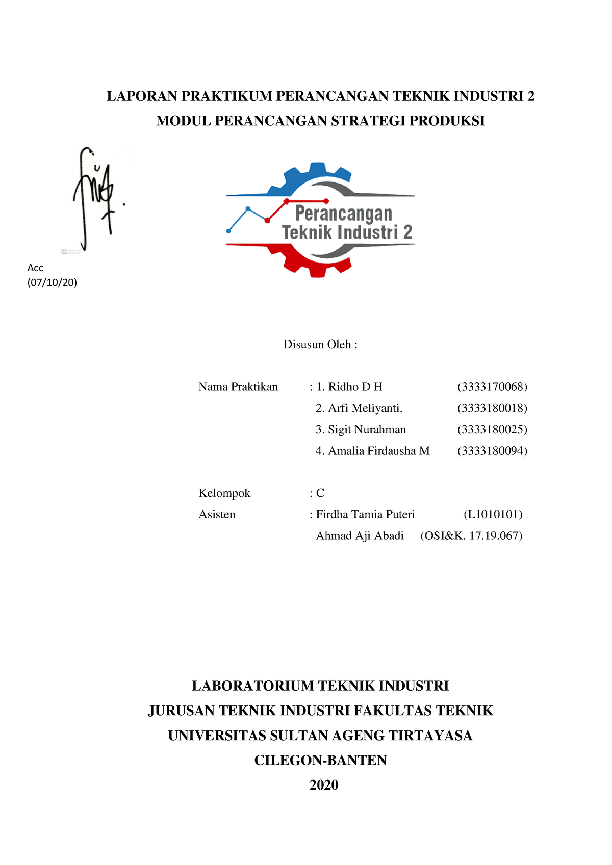 Laporan Modul 2 PTI 2 - LAPORAN PRAKTIKUM PERANCANGAN TEKNIK INDUSTRI 2 ...