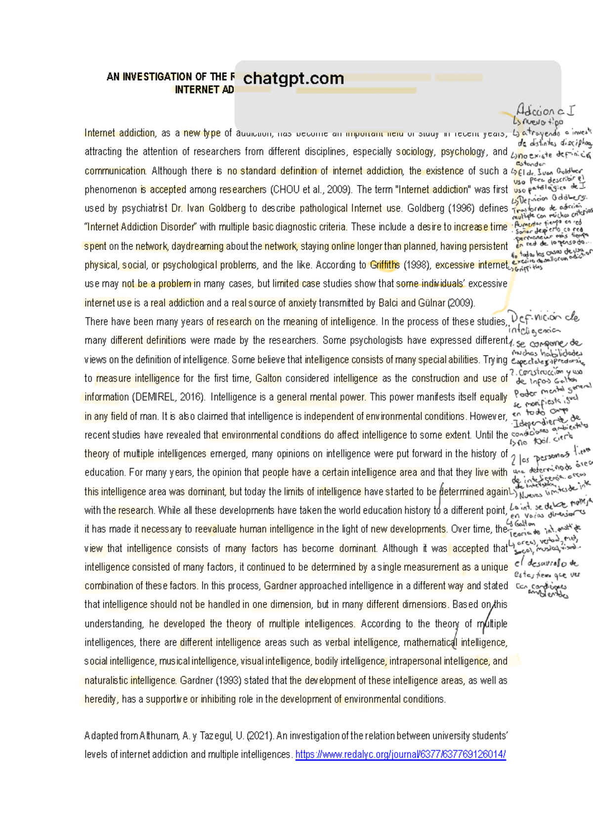 AN+ Investigation+OF+THE+ Relation+ Between+ University+ Students - AN ...