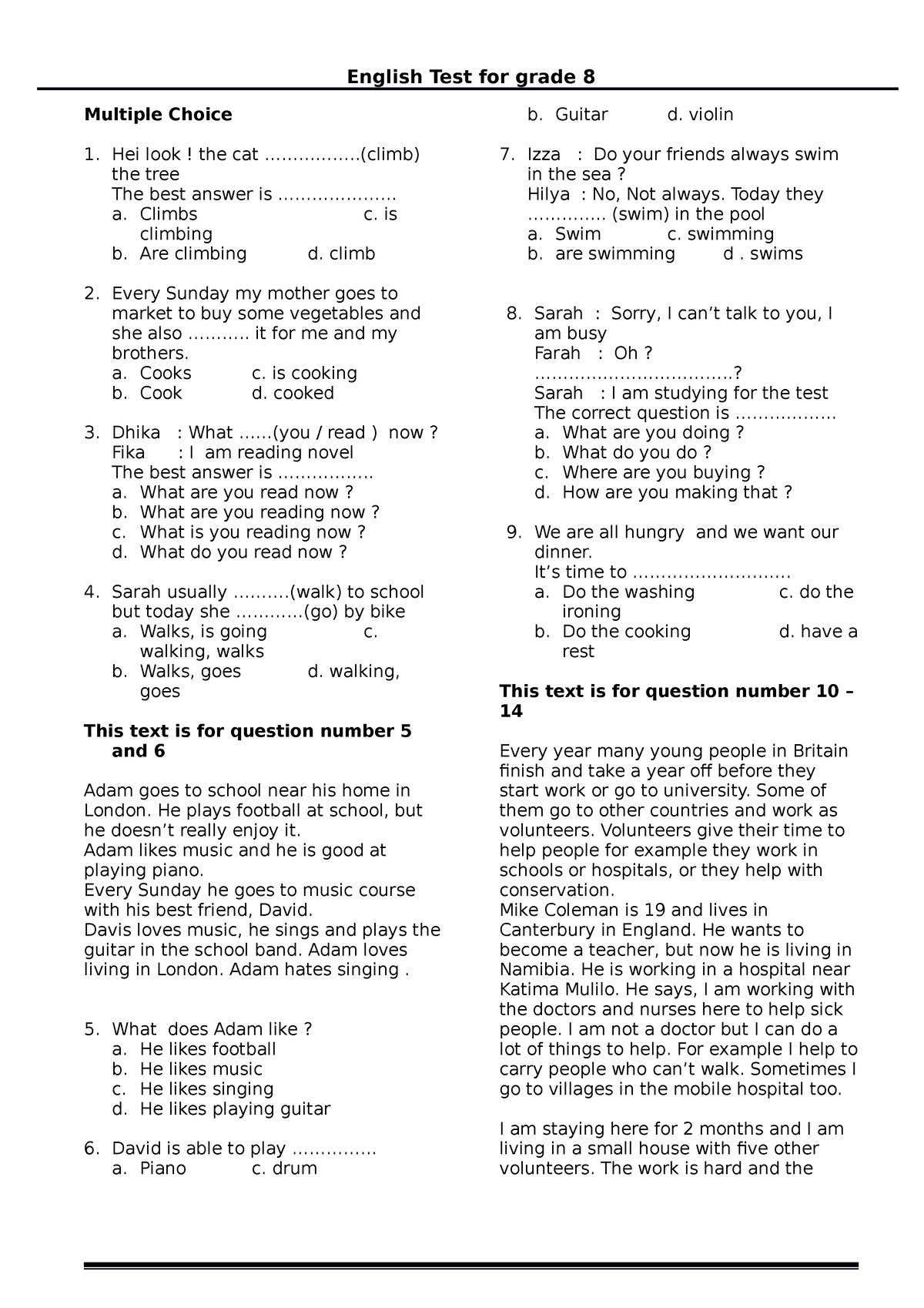 soal-2-english-test-for-grade-8-multiple-choice-hei-look-the-cat