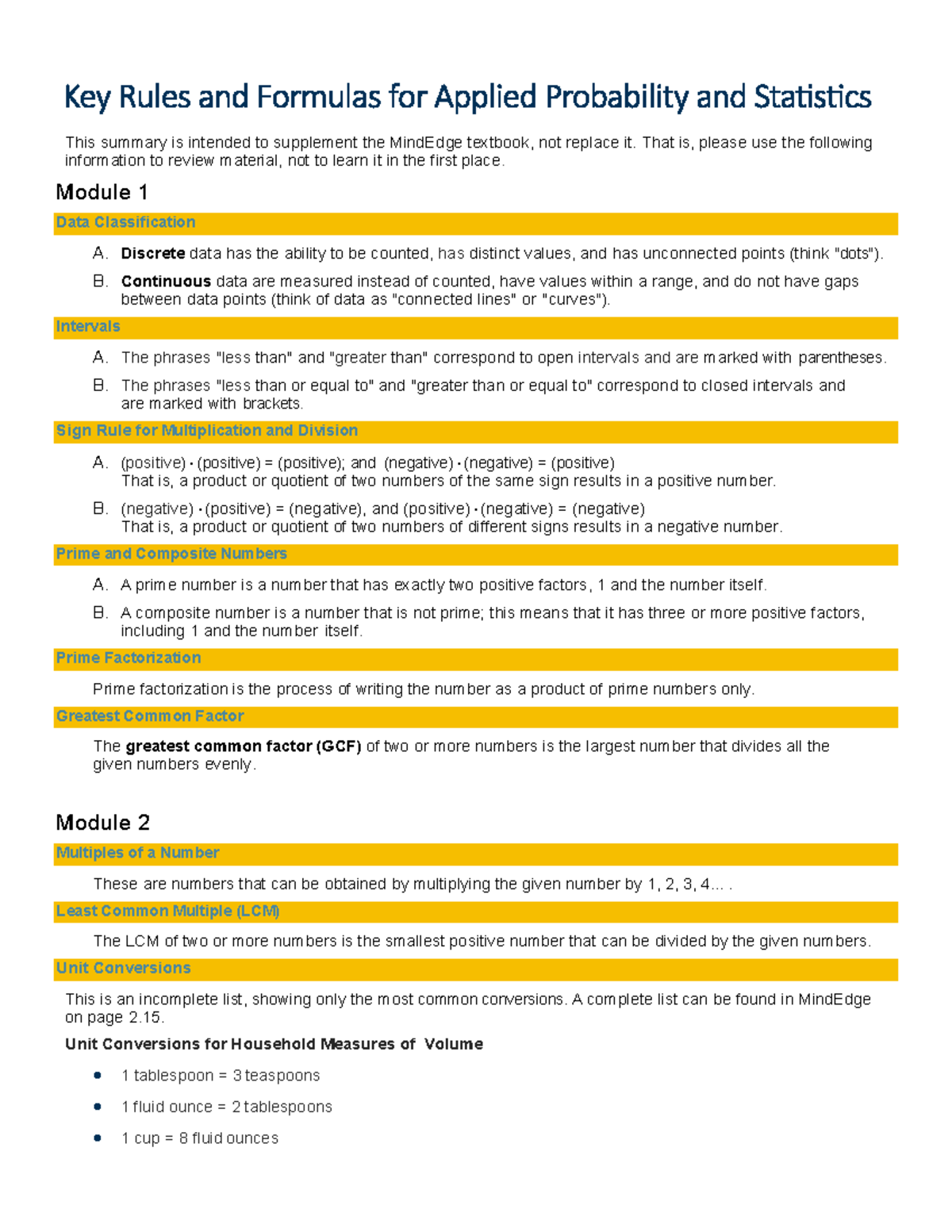 C955 new key rules formulas key rules and formulas for applied