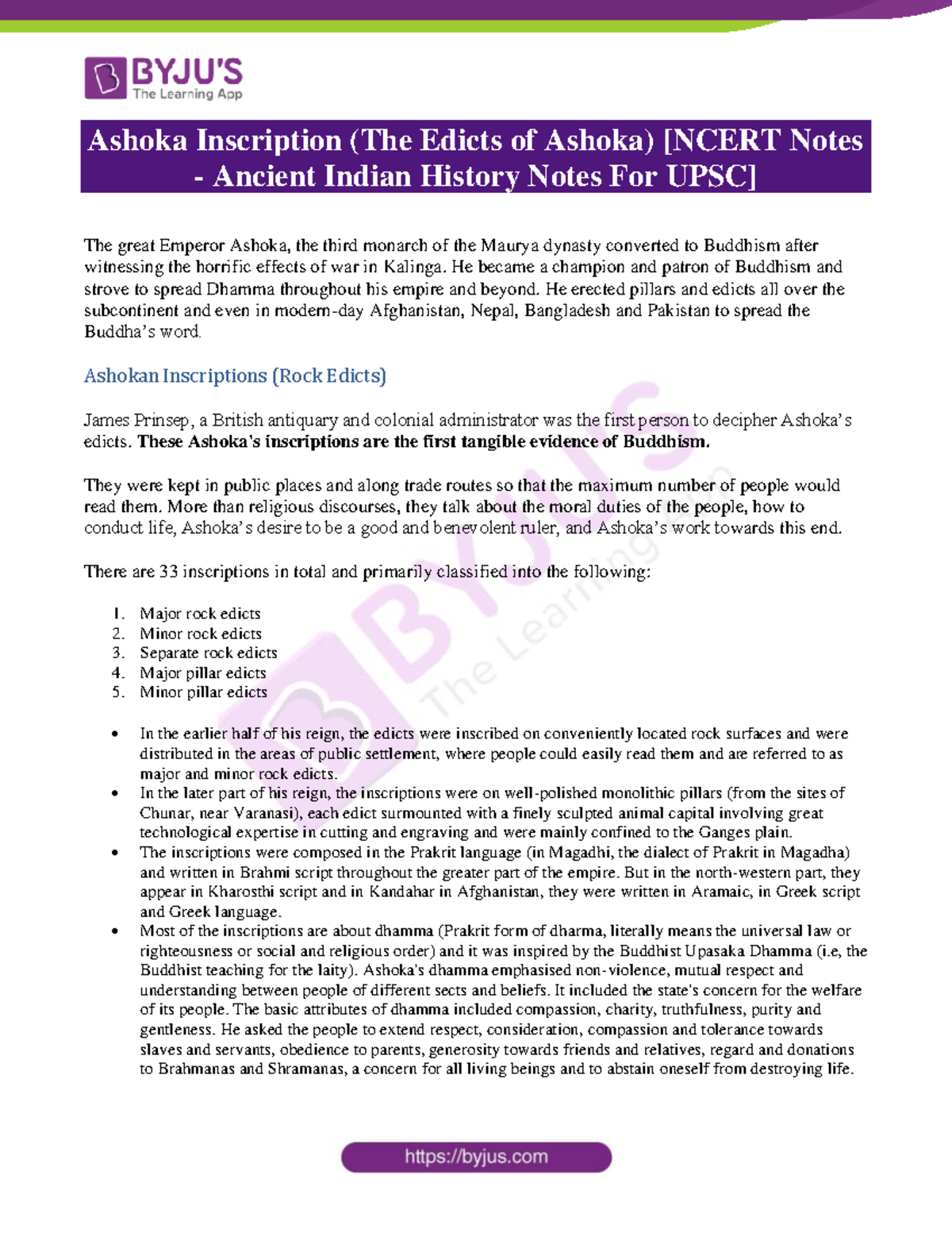 Mauryan kingAshokanInscriptions of ancient Indian history Ashoka