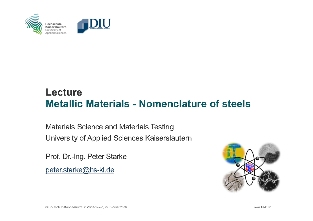 Metallic Materials Chap 7 - Hs-kl Lecture Metallic Materials ...