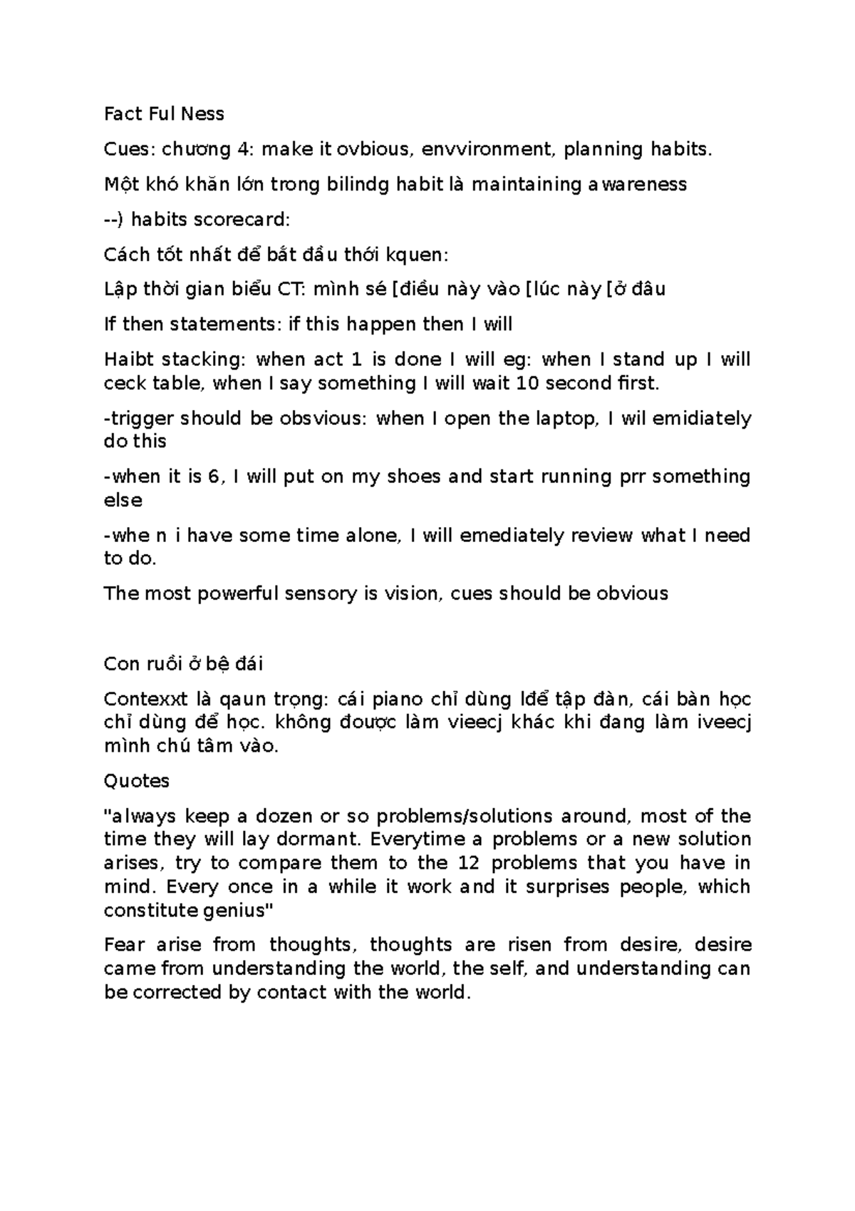 NOTEs - ccas - Fact Ful Ness Cues: chương 4: make it ovbious ...