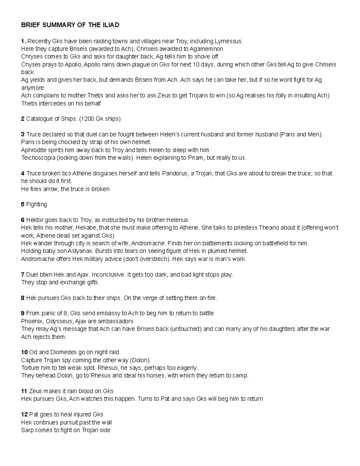 THE ILIAD BY HOMER PLOT SUMMARY visual data 5