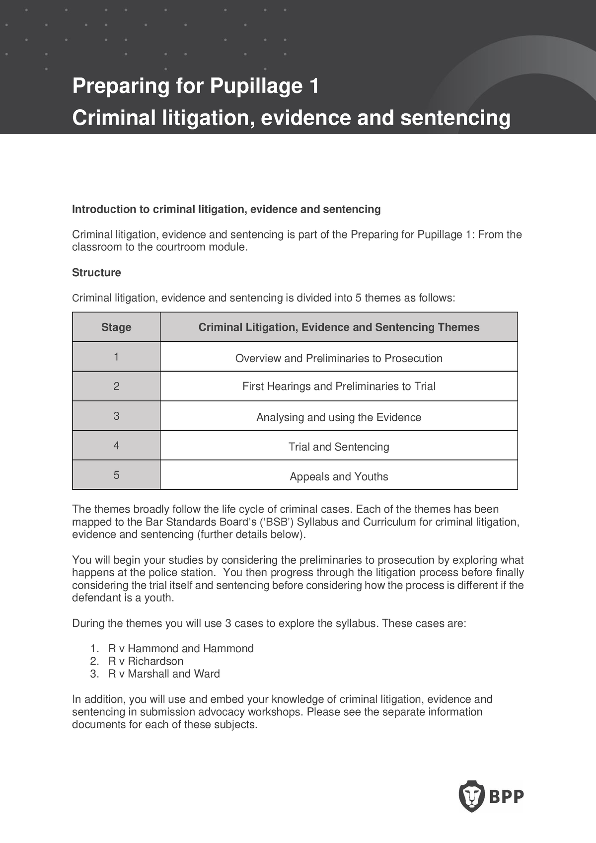 Introduction To Criminal Litigation, Evidence And Sentencing ...