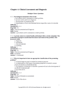 Chapter 1 Abnormal Psychology An Overview - Chapter 1: Abnormal ...