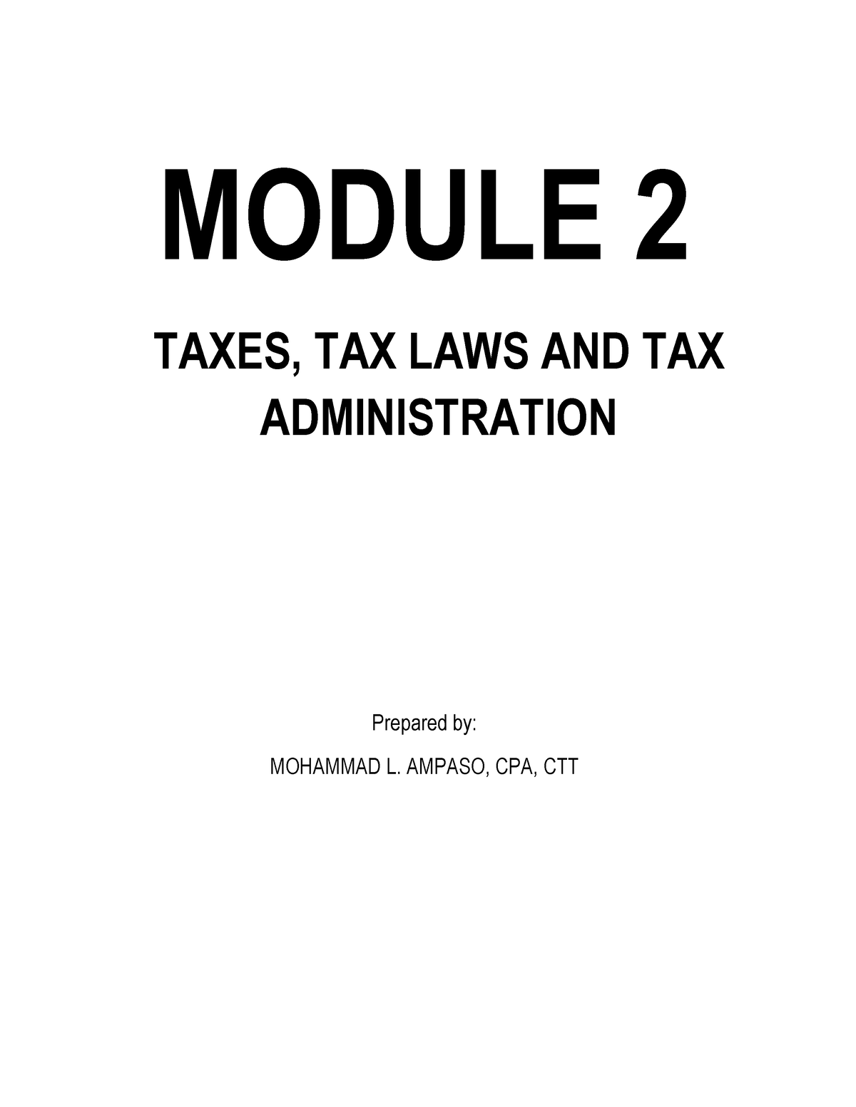 2-module-2-taxes-tax-laws-and-tax-module-2-taxes-tax-laws-and