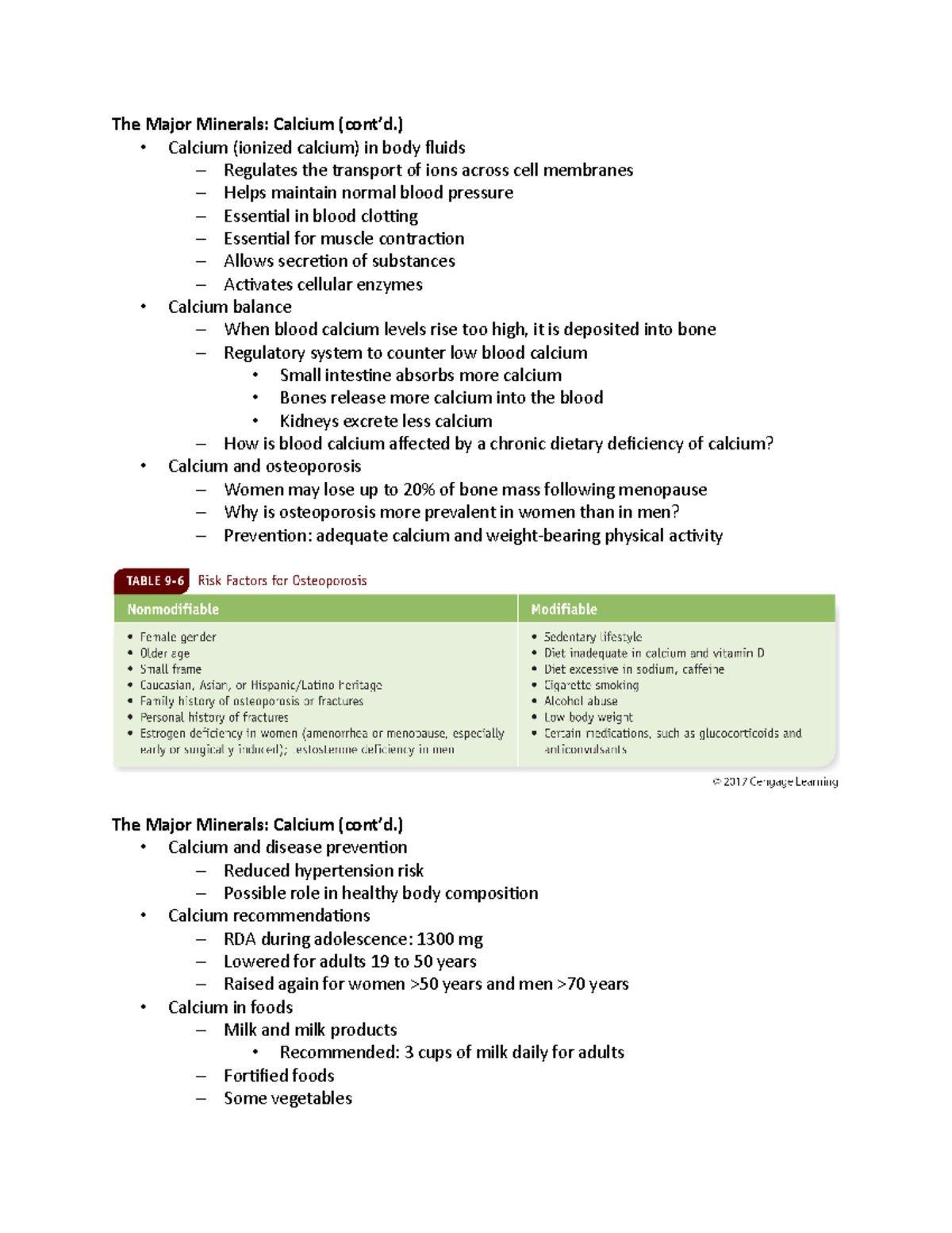 Ch. 9 (FCS 251) Part 4 - Professor: Heather Dykes - The Major Minerals ...