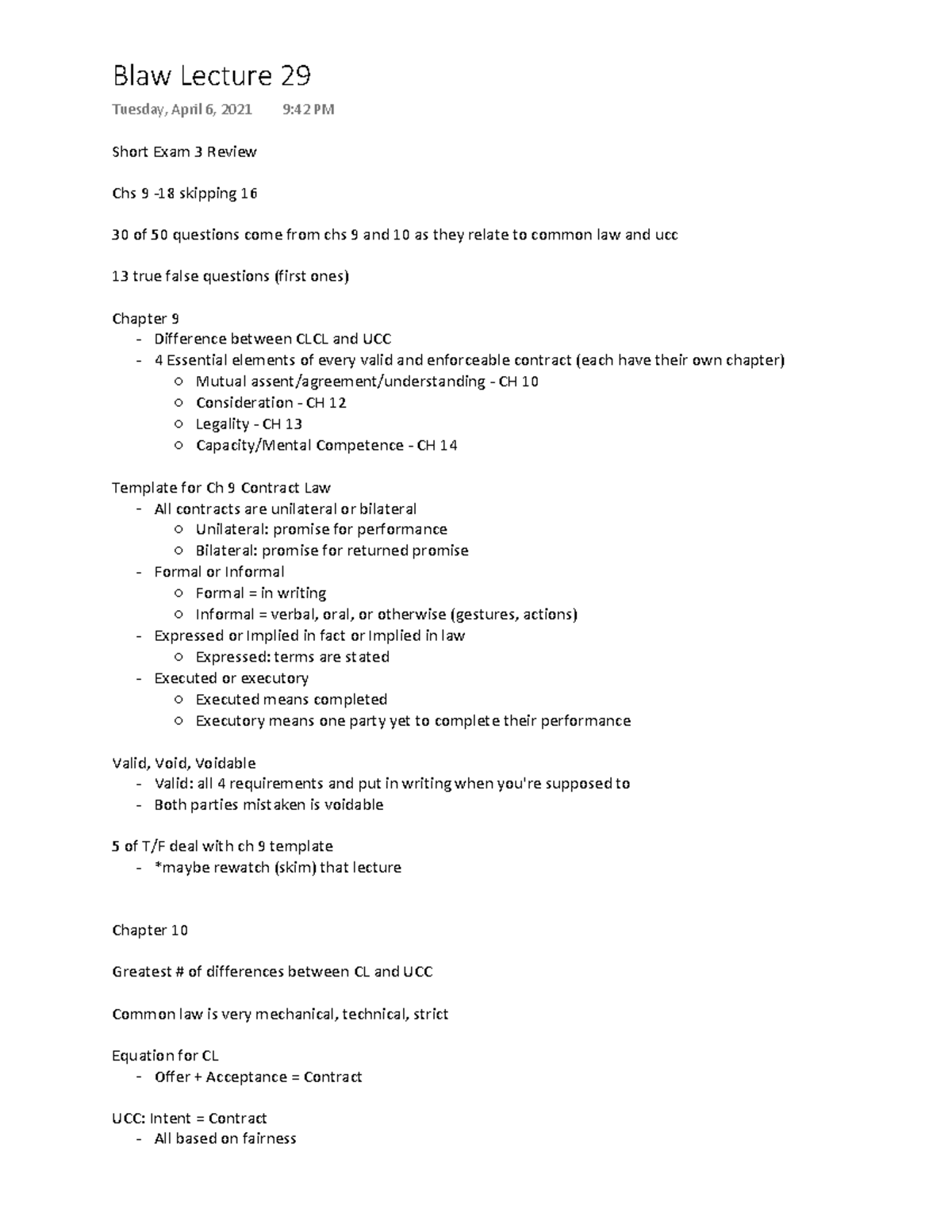 Document 27 - Chapter 27 - ^ŚŽƌƚ džĂŵ ϯ ZĞǀŝĞǁ ŚƐ ε ͲϭΘ ƐŬŝƉƉŝŶŐ ϭς ...