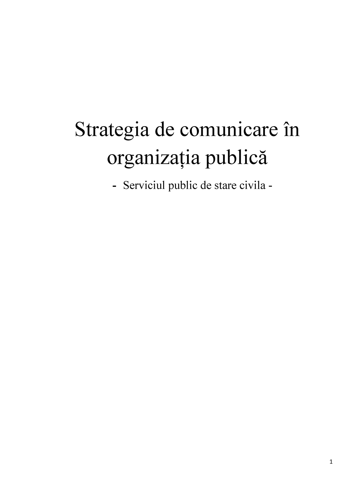Baron hope Logical Strategia de comunicare în organizaţia publică - Strategia de comunicare în  organizaţia publică - - StuDocu