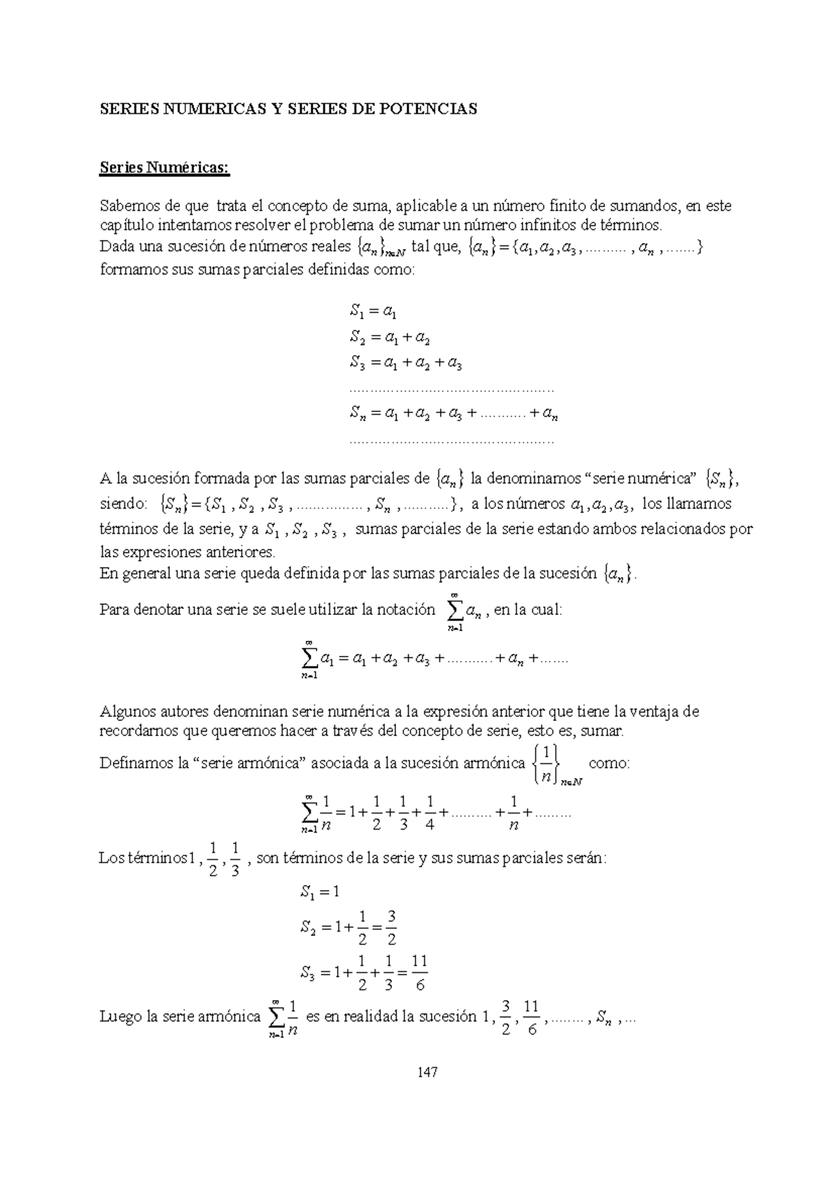 Series Analisis Matematico Am Utn Studocu