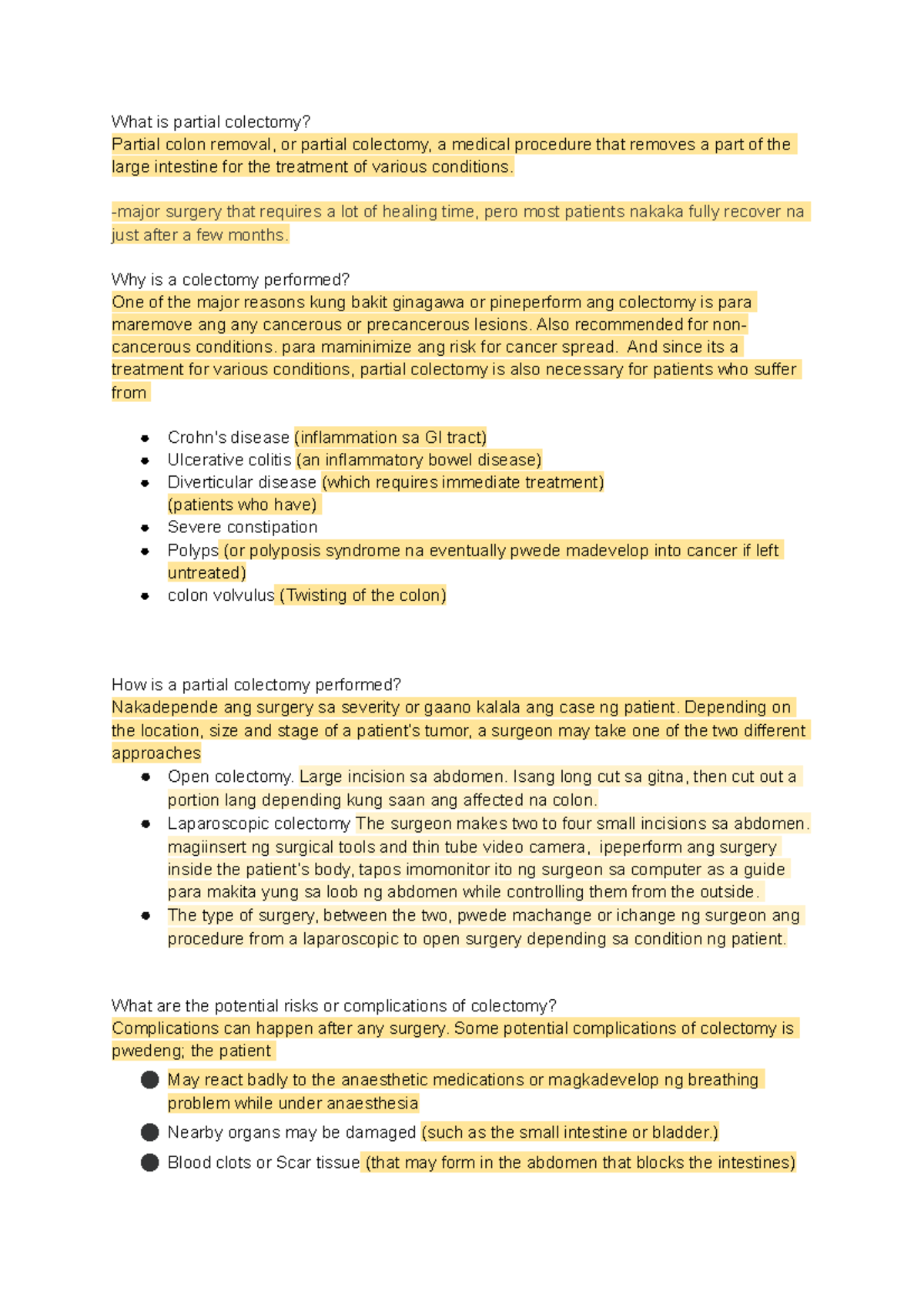 what-is-partial-colectomy-assignment-coursework-case-pres-what-is