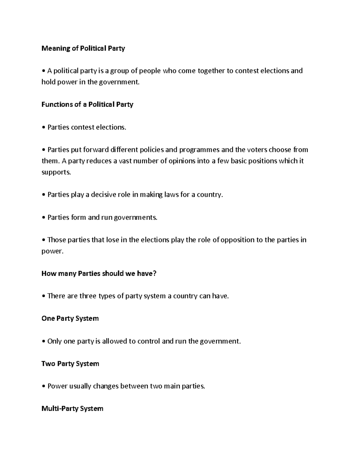 Political Parties Meaning Of Political Party A Political Party Is A political-parties-meaning-of-political-party-a-political-party-is-a