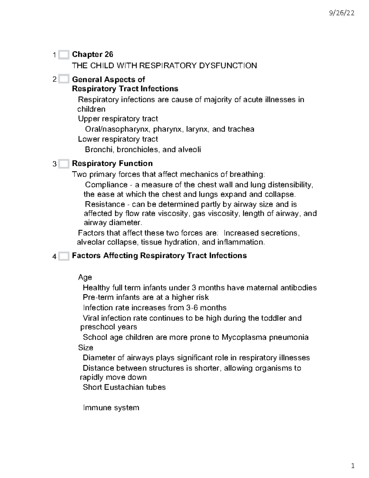 Print Respiratory Dysfunction PP - Chapter 26 THE CHILD WITH ...