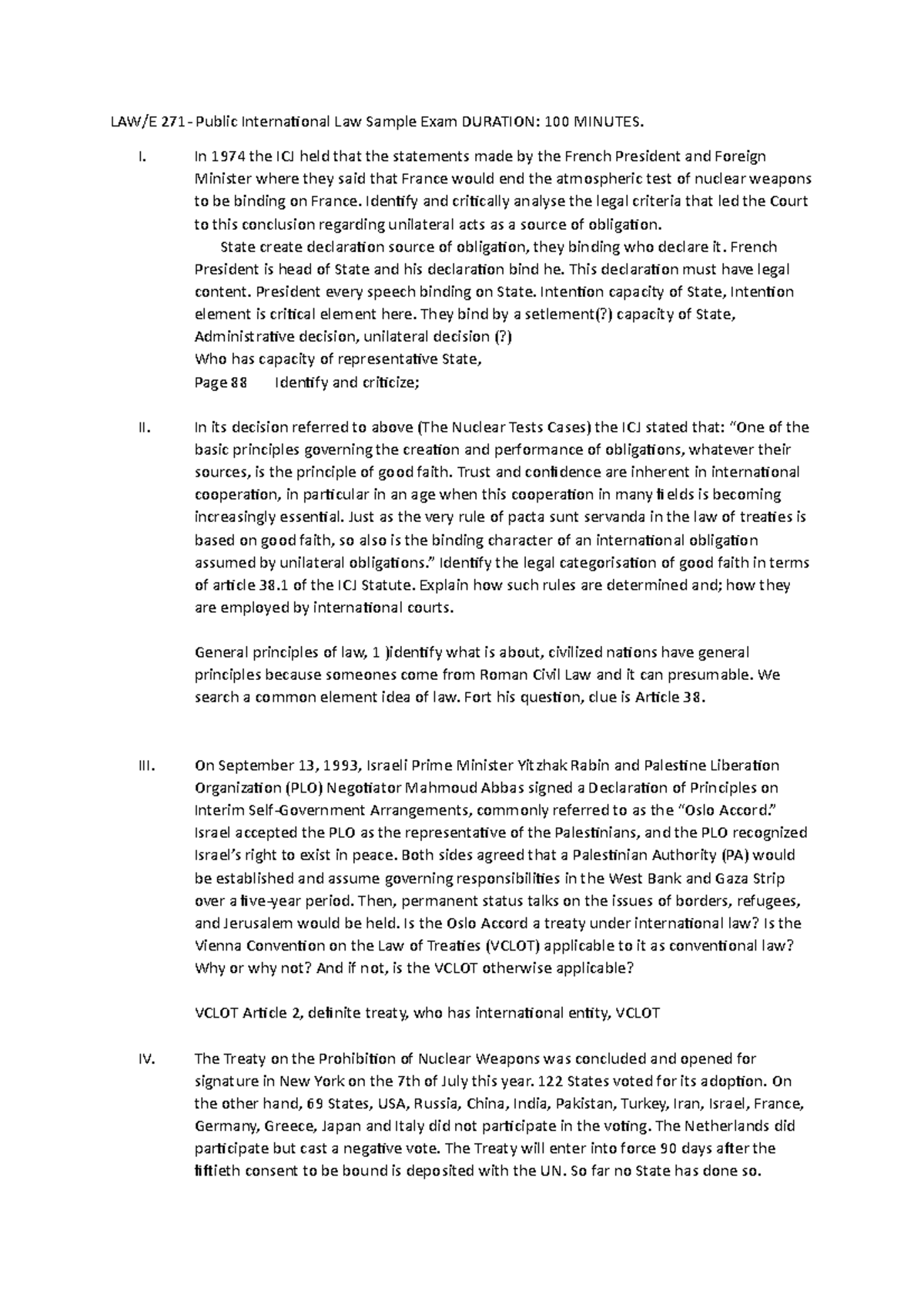 Revision milletler - practice - LAW/E 271- Public International Law ...
