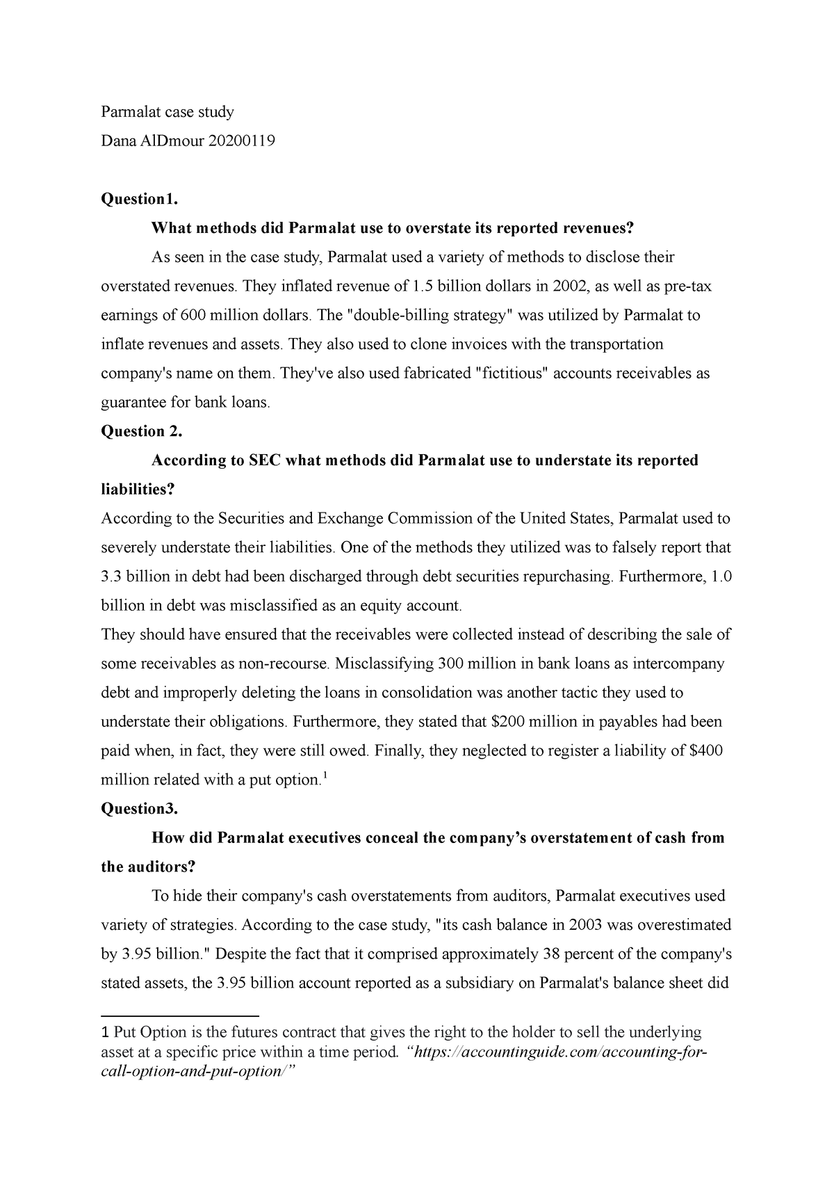 parmalat case study