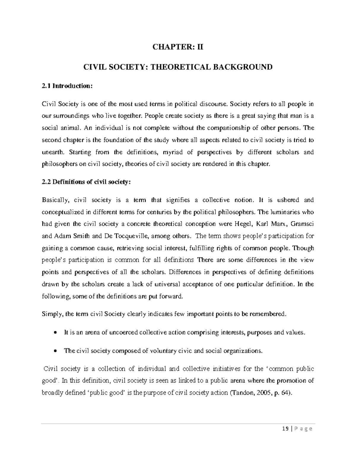 what is civil society essay