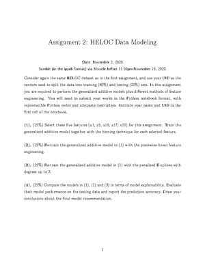 Assign2 STAT3612 - STAT3612: Statistical Machine Learning Assignment 2 ...