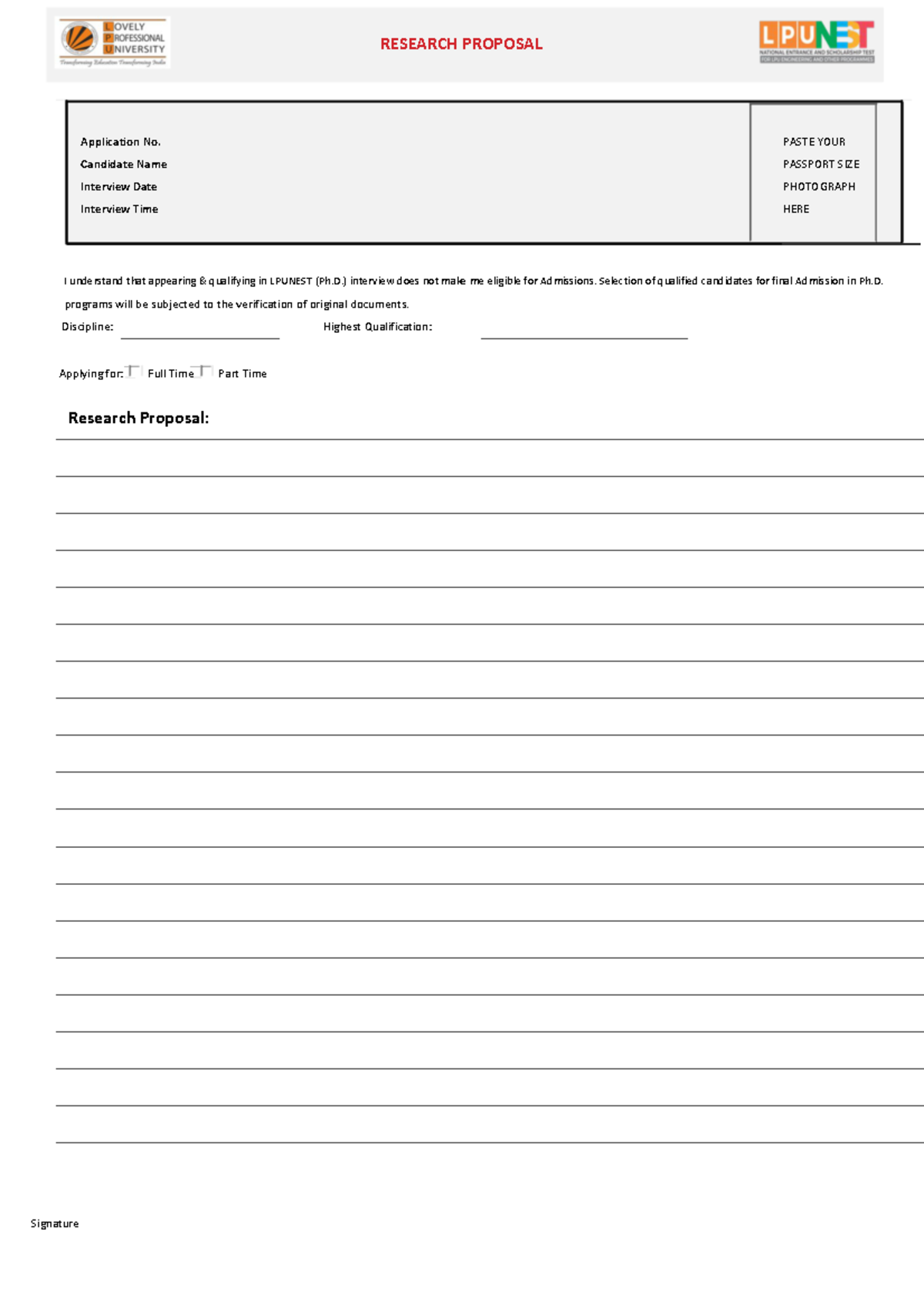 60ba39b55f59a345060862 Research proposal format - RESEARCH PROPOSAL ...