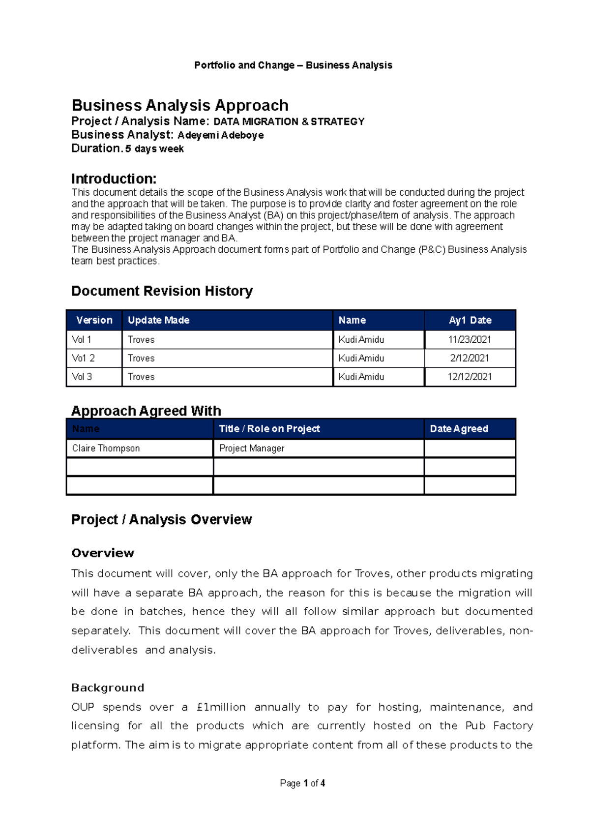 BA 1 Approach for Troves - review notes NH - BLAW2001 - Studocu