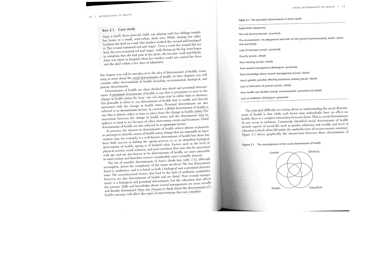 Understanding Health - Chapter 2 - HIST10012 - Studocu