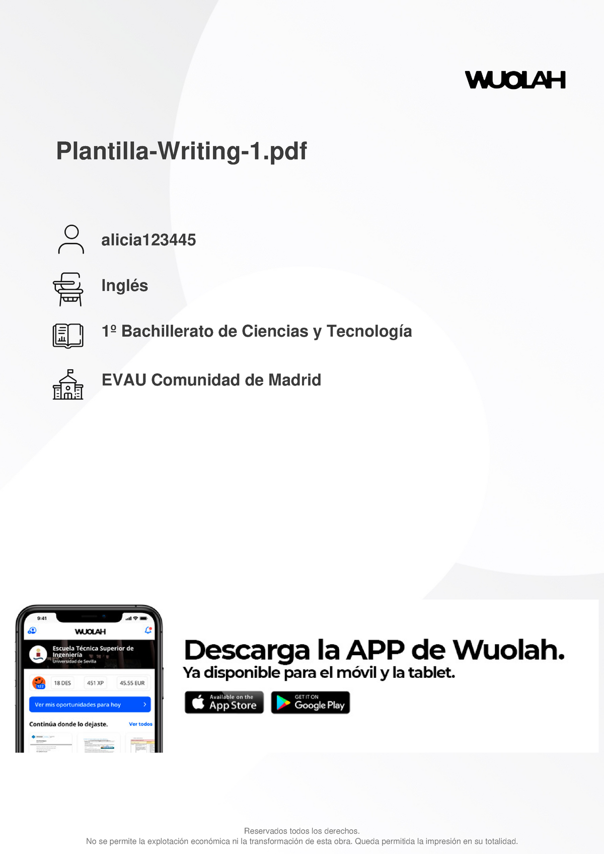 Wuolah Free Plantilla Writing 1 - Plantilla-Writing-1 Alicia Inglés 1º ...