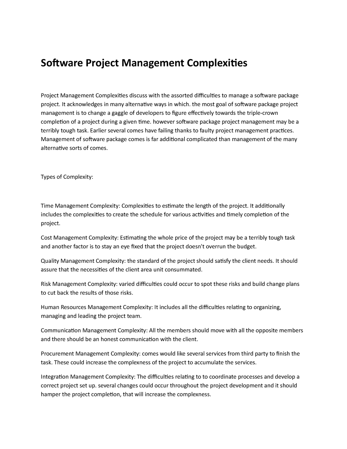 software-project-management-complexities-software-engineering-studocu